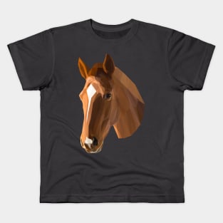 Low Poly Horse Kids T-Shirt